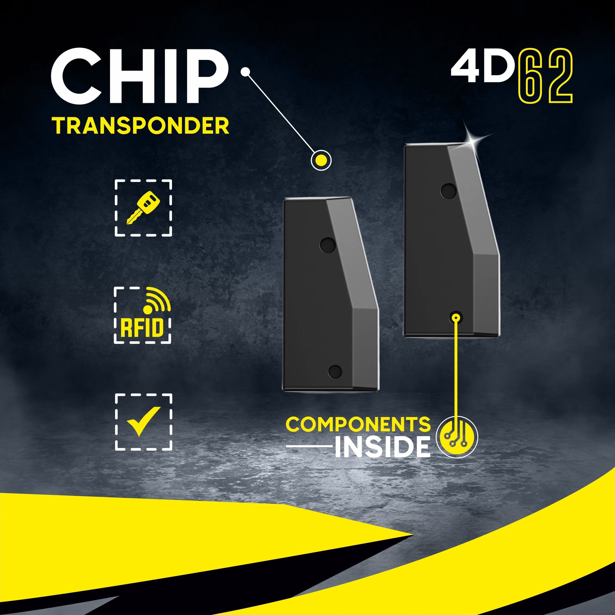 2x Transponder Wegfahrsperre Keramik Chip Crypto 4D62 / 4D ID62 für SCANIA  | eBay.de